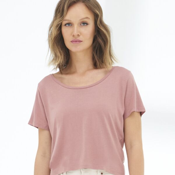 Ecologie Ladies Daintree EcoViscose Cropped T-Shirt Thumbnail