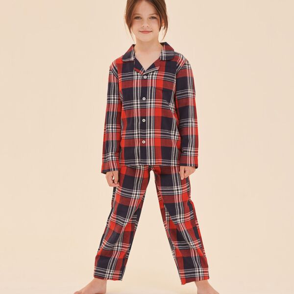Kids tartan lounge set Thumbnail