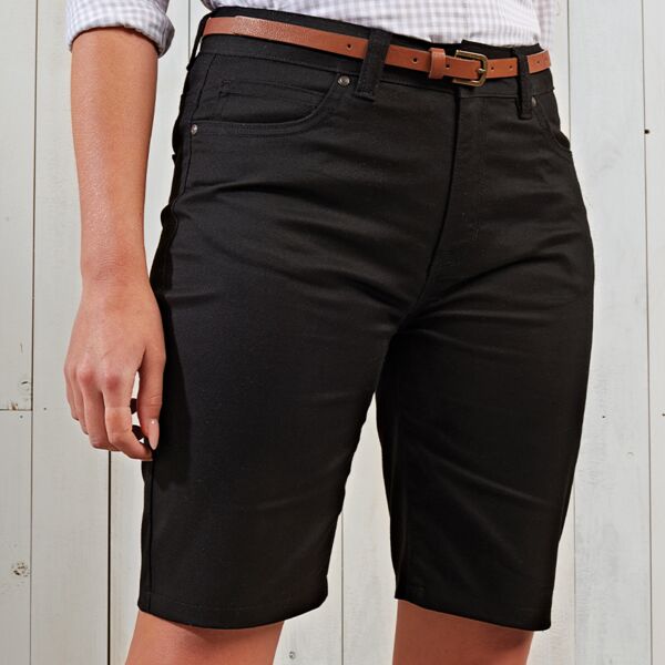 Premier Ladies Performance Chino Shorts Thumbnail