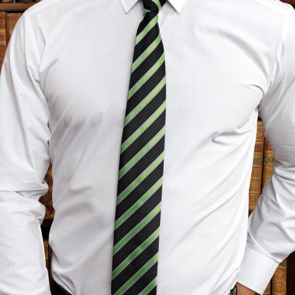 Waffle stripe tie Thumbnail