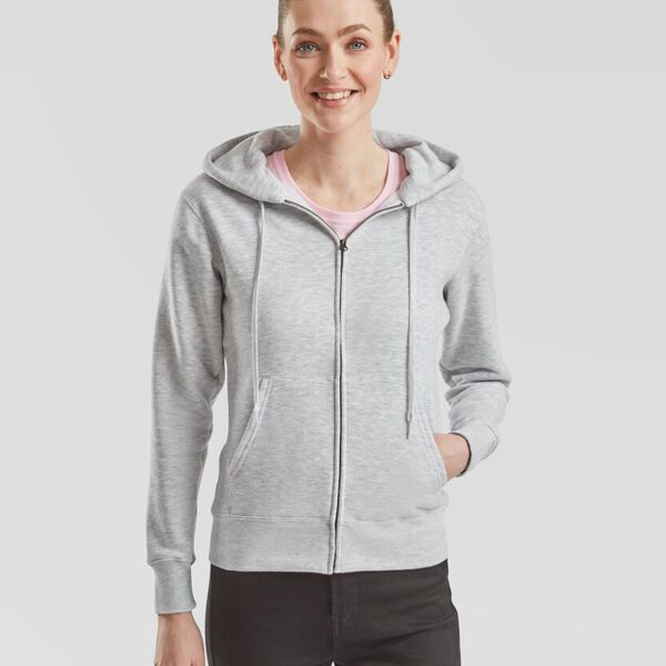 Women's premium 70/30 hooded sweatshirt jacket Thumbnail