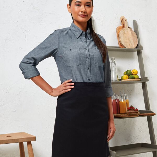 Cotton waist apron, organic and Fairtrade certified Thumbnail
