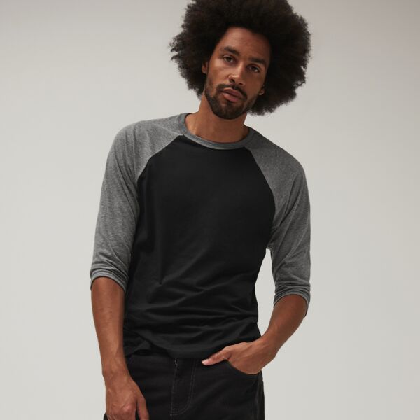 Canvas Unisex 3/4 Sleeve Baseball T-Shirt Thumbnail