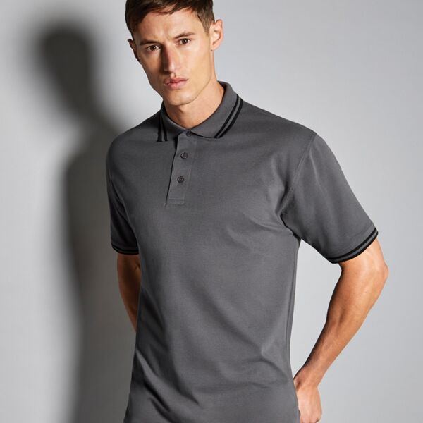 Kustom Kit Contrast Tipped Poly/Cotton Piqué Polo Shirt Thumbnail