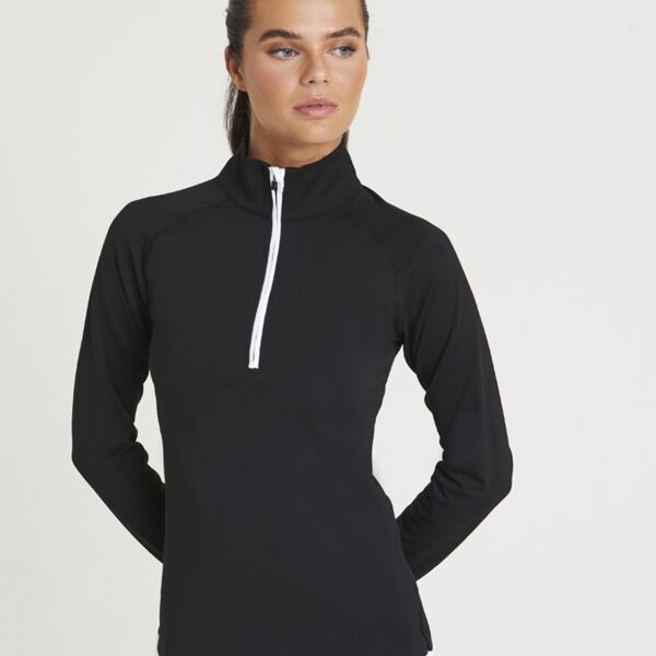 AWDis Ladies Cool Half Zip Sweat Top Thumbnail