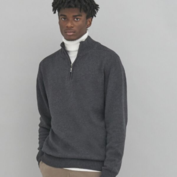 Ecologie Unisex Wakhan Zip Neck Sustainable Sweater Thumbnail