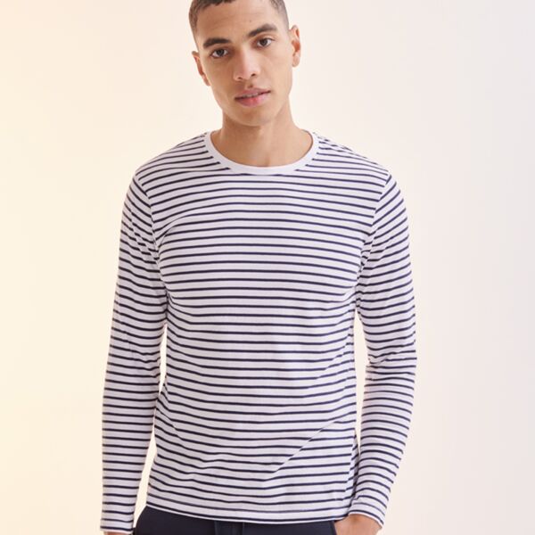 SF Clothing Unisex Long Sleeve Striped T-Shirt Thumbnail