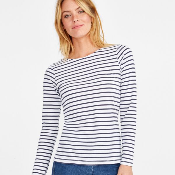 SOL'S Ladies Marine Long Sleeve Striped T-Shirt Thumbnail