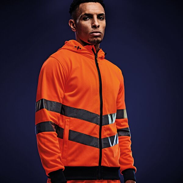Hi-Vis Pro Extol Stretch Zip Hoodie Thumbnail